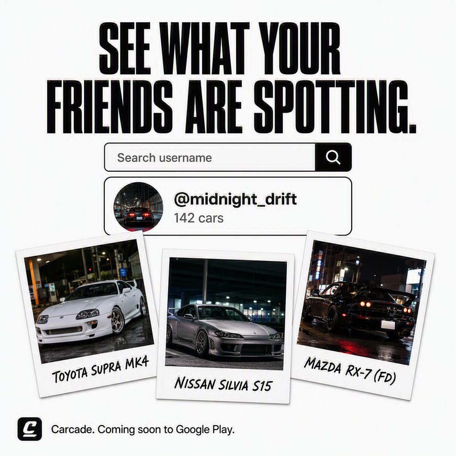 A username search showing a friend's garage with 142 cars